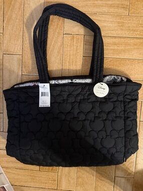 NWT Vera Bradley Disney Quilted Black Tote Bag